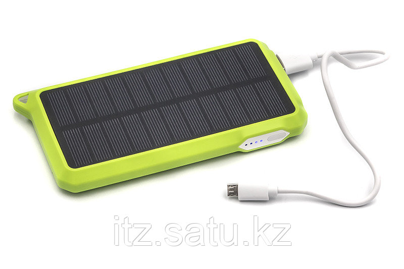 Универсальная cолнечная мобильная батарея PowerPlant/PB-SS002/10000mAh/green