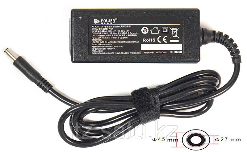Блок питания для ноутбуков PowerPlant DELL 220V, 19.5V 45W 2.31A (4.5*2.7)