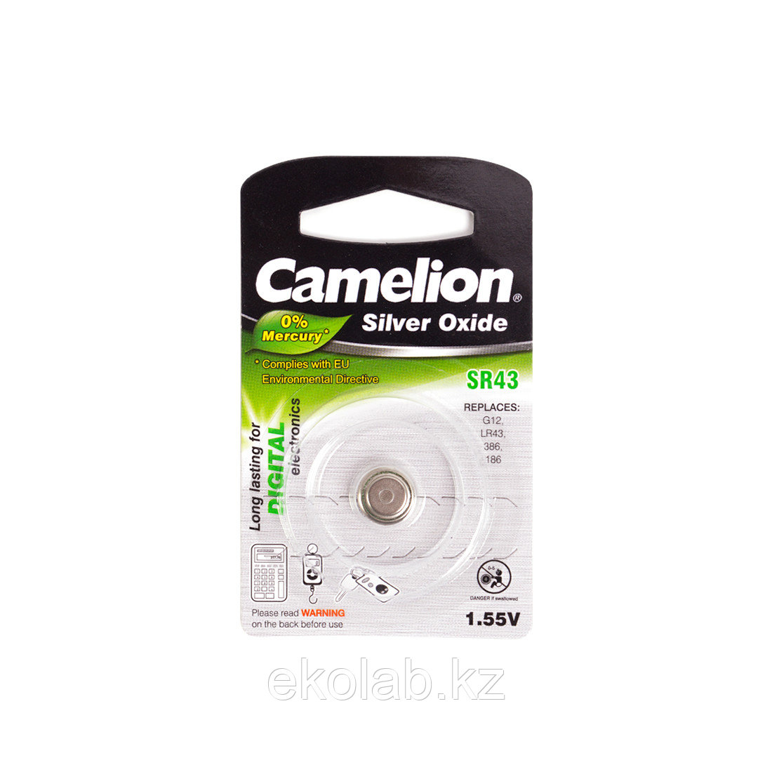 Батарейка CAMELION Silver Oxide SR43