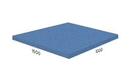 Резеңке плитка - еден жабыны Standart 1000x1000x20 мм, м2