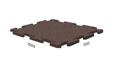 Резиновая плитка - напольное покрытие Standart Puzzle 1000x1000x25 мм, м2 - фото 1 - id-p72131504