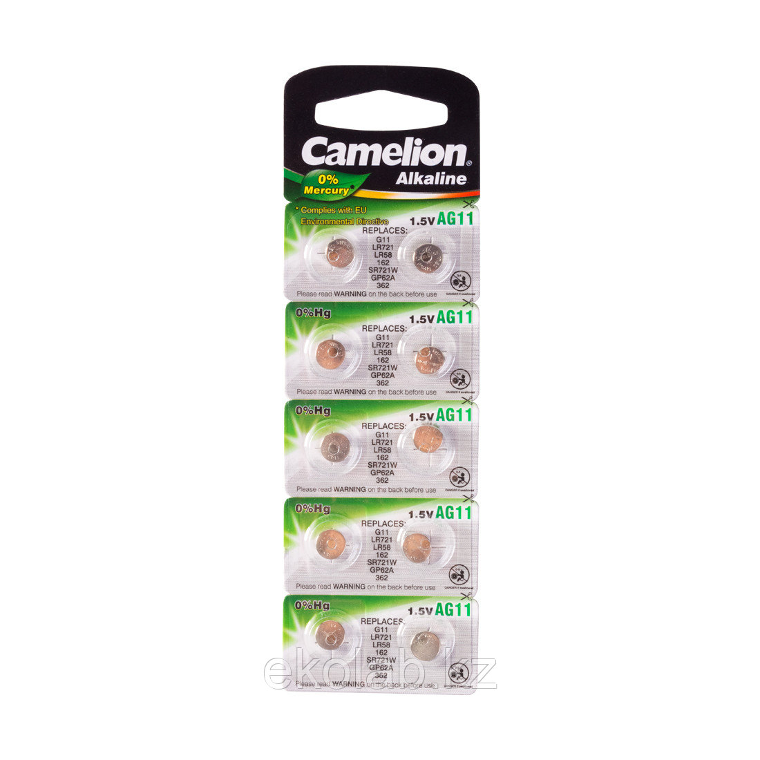 Батарейка CAMELION Alkaline AG11-BP10(0%Hg) 10 шт