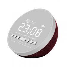 Сенсорная Bluetooth колонка (зеркальная) с часами, радио, будильником