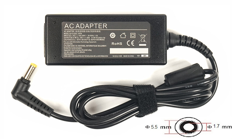 Блок питания для ноутбуков PowerPlant ACER 220V, 19V 30W 1.58A (5.5*1.7)