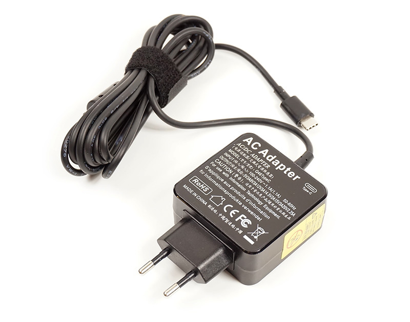 Универсальный блок питания для ноутбуков PowerPlant 220V, 20V 2.25A Type-C