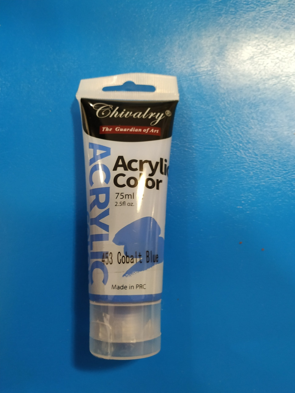 Краска акриловая 75ml в тубе , синий кобальт (cobalt blue)