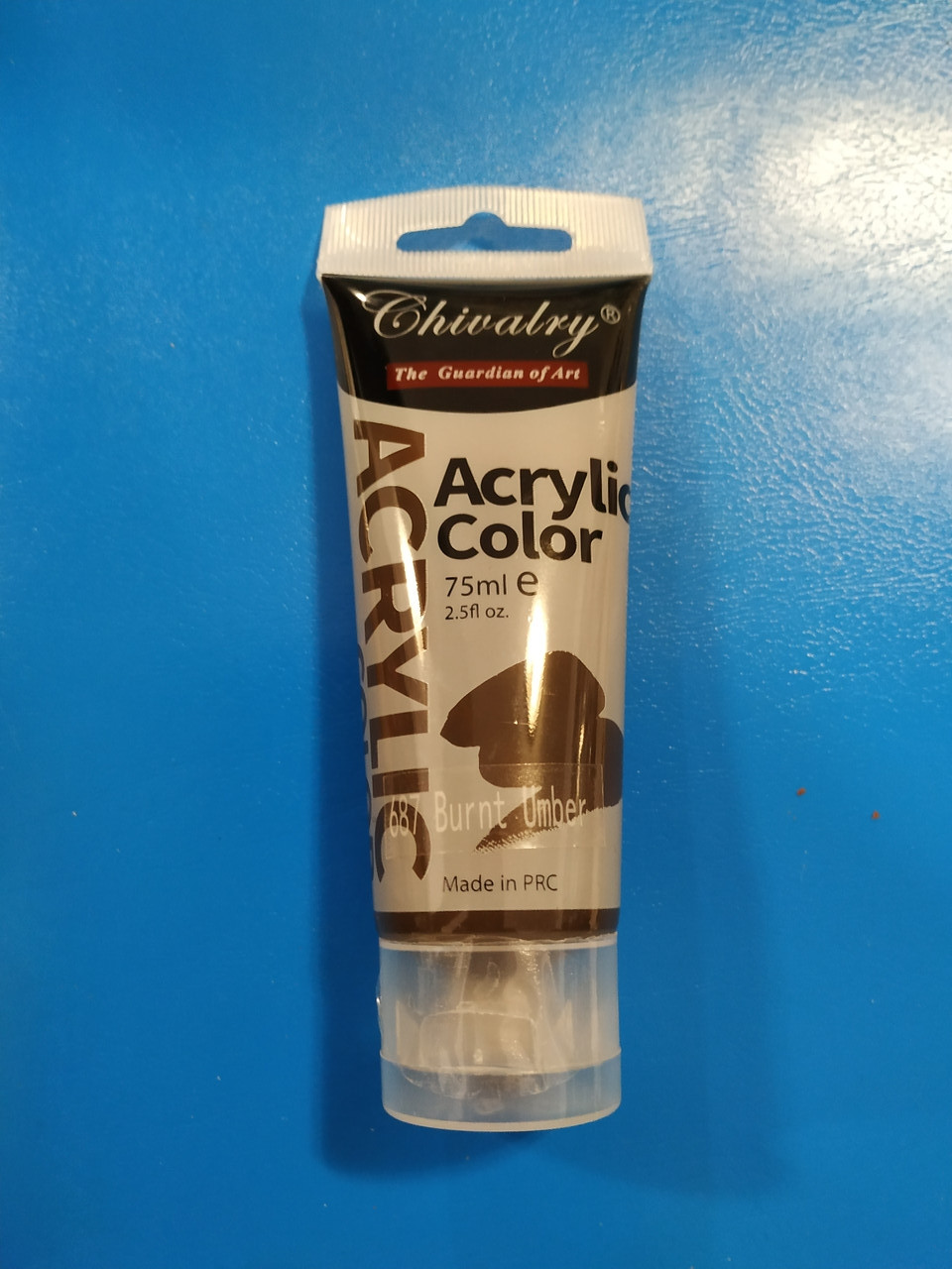 Краска акриловая 75ml в тубе ,Умбра (Burnt Umber)