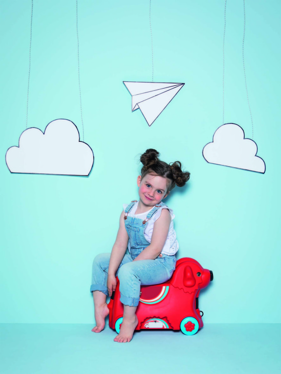 Детский чемодан-каталка на колесиках Собачка Big красный Германия - фото 5 - id-p72154802