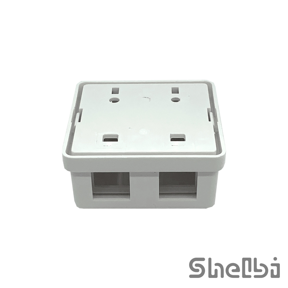 Shelbi Настенная пластиковая коробка 2-портовая, для модулей - фото 7 - id-p72151541