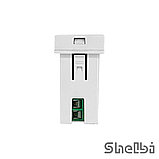 Shelbi 2- портовая USB и Type-C Розетка зарядка 45х22.5, белая, фото 4