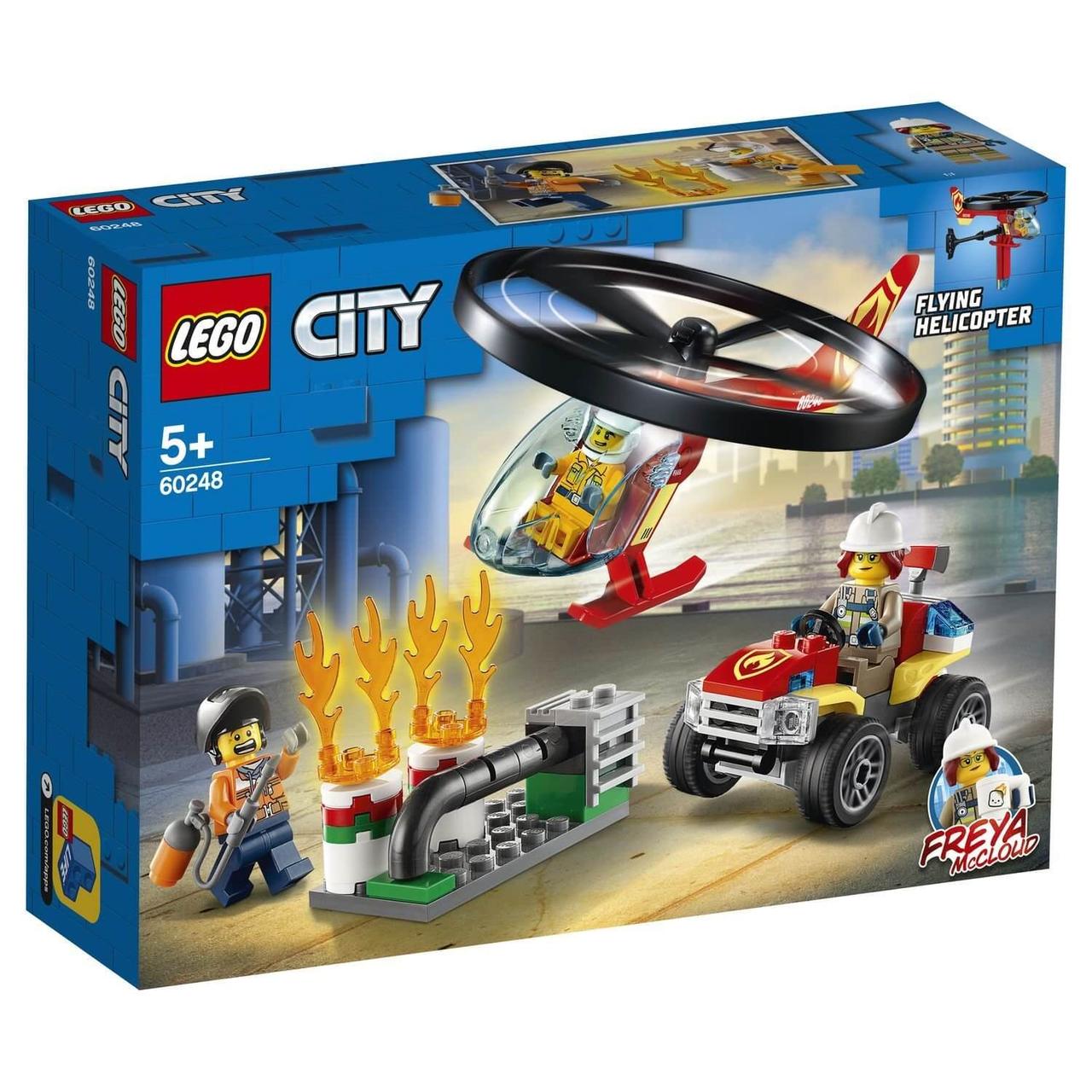 Lego City Игрушка Город Пожарный спасательный вертолёт