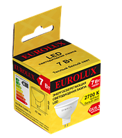 Лампа светодиодная EUROLUX LL-E-MR16-7W-230-4K-GU5.3, фото 3