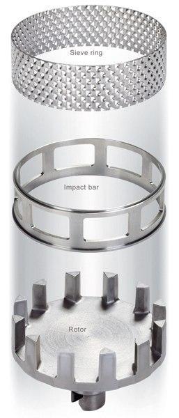 Кольцо-сито, трапецеидальное отверстие, 0,12 мм, НС, для ударного кольца, Fritsch