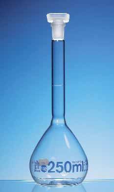 Мерные колбы USP, боросиликатное стекло 3.3, класс A, синяя градуировка BRAND, фото 2