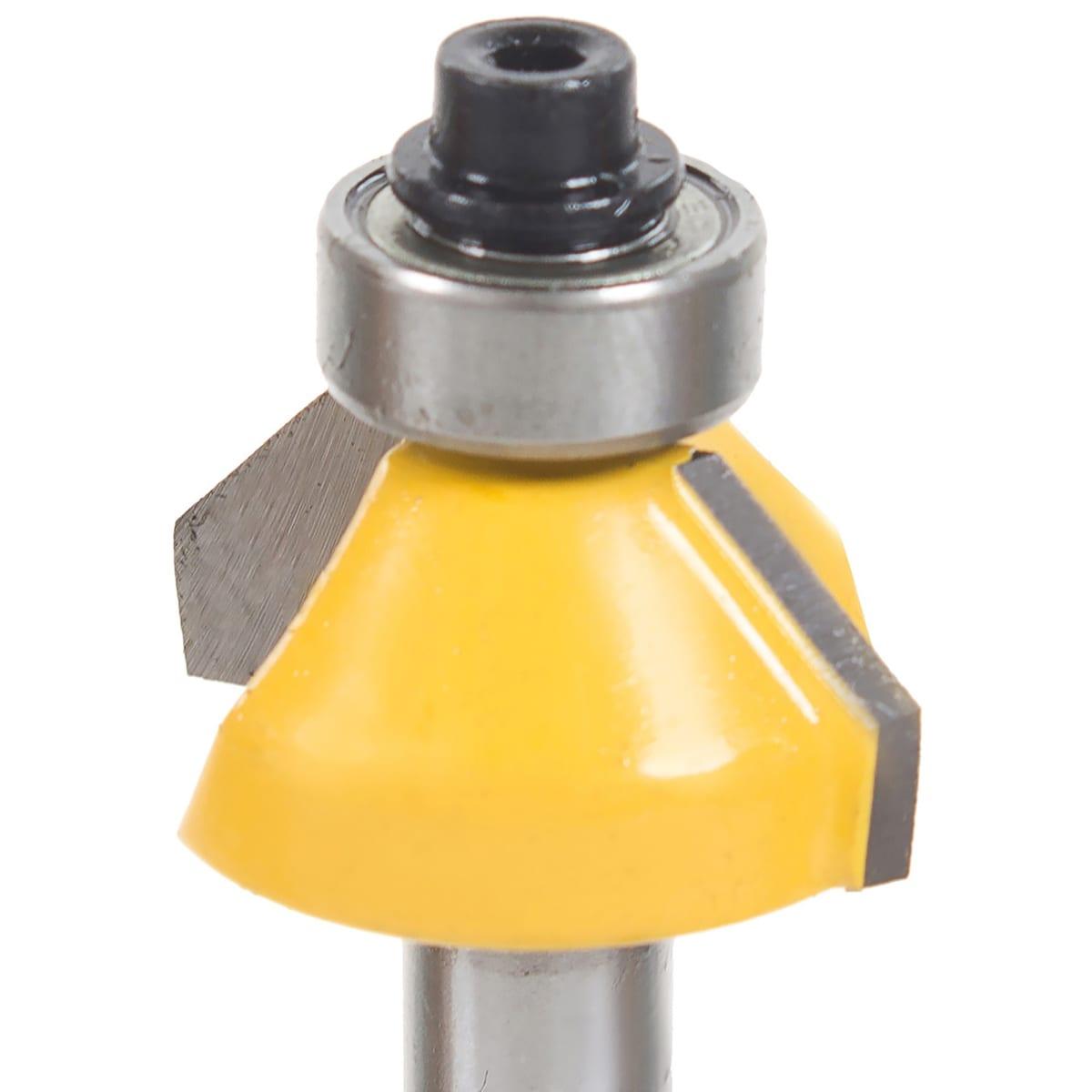 Фреза прямая кромочная конусная с подшипником Глобус D=30,l=12.5,d=8mm арт.1022 D30
