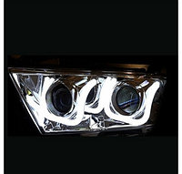 Альтернативная оптика (тюнинг фары) на Toyota Highlander XU45 2011-2013 г.в.