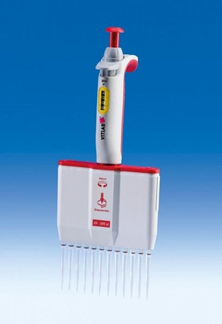 Пипет-дозатор многоканальный VITLAB micropipette -12, 10-100 мкл, фото 2