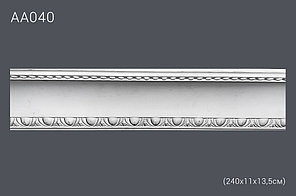 Плинтус потолочный с рисунком АА040 240х11х13,5 см (полиуретан)