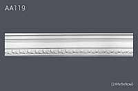 Плинтус потолочный с рисунком АА119 244х9х9 см (полиуретан)