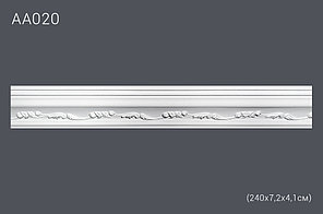 Плинтус потолочный с рисунком АА020 240х7х4 см (полиуретан)