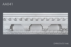 Плинтус потолочный с рисунком АА041 240х23х22 см (полиуретан)