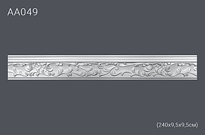 Плинтус потолочный с рисунком АА049 240х9,5х9,5 см (полиуретан)