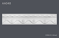 Плинтус потолочный с рисунком АА048 240х10х5,5 см (полиуретан)