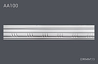 Плинтус потолочный с рисунком АА100 240*7,8*7 см (полиуретан)