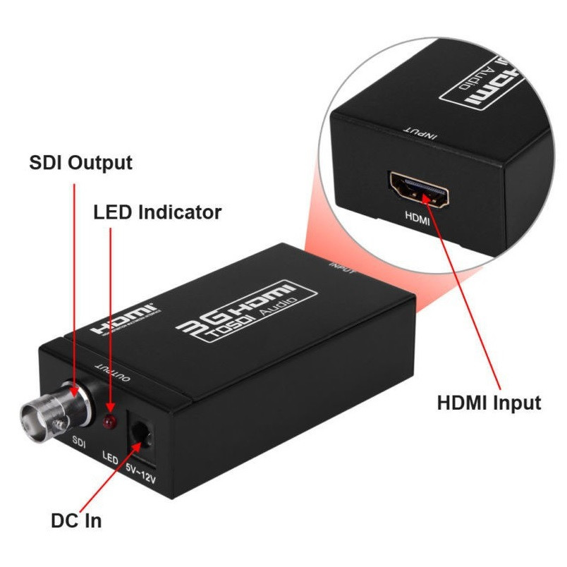 Конвертер HDMI на SDI MINI поддержа SD-SDI, HD-SDI, 3G-SDI - фото 5 - id-p6769597