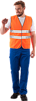 Жилет рабочий сигнальный
