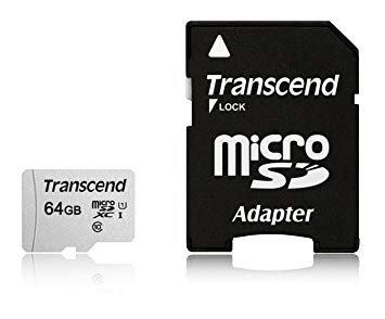 Transcend TS64GUSD300S-A Карта памяти MicroSD 64GB Class 10 U1 с адаптером - фото 1 - id-p72388192