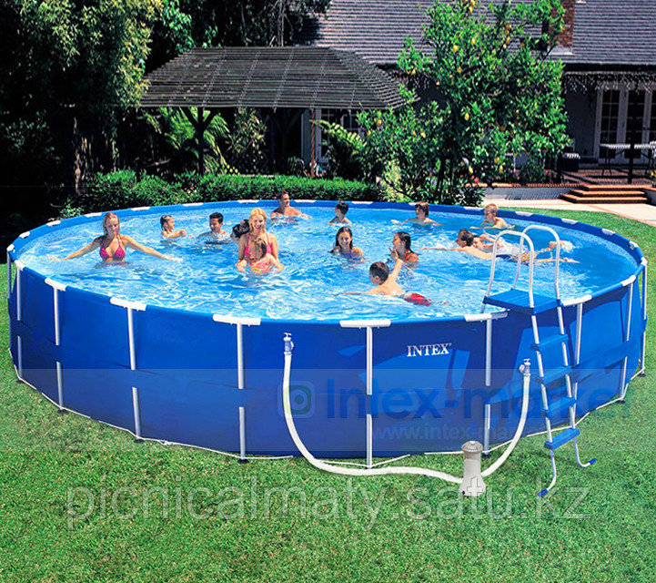 Каркасный бассейн Intex Metal Frame Pool 28236, 457 х 122 см + насос-фильтр, аксессуары