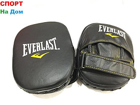 Лапы боксёрские для отработки ударов Everlast кожа (черный)