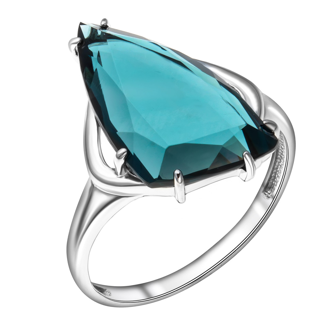 Серебряное кольцо с топазом Teosa 1000-0457TLC