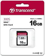 Transcend TS16GSDC300S SD 16GB Class 10 U1 жад картасы