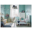Кровать детская раздвижная БУСУНГЕ белый 80x200 см ИКЕА, IKEA, фото 2