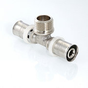 Пресс тройник латунь НР Дн 20*3/4" VTm 233