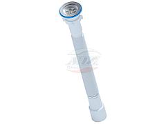 Сифон гофрированный с нерж. выпуском 1 1/2"*40/50 L=800-1500 мм G116