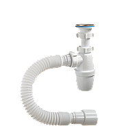 40х40/50 L=310-650 мм гофры бар 1 1/4"х40 б телке қол жуғышқа арналған сифон тот баспайтын болаттан жасалған. тор D=63 мм Орио