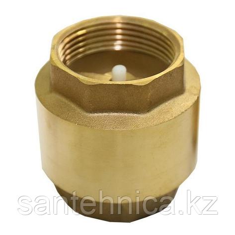 Клапан обратный латунь Ду 25 Ру16 диск пласт, фото 1