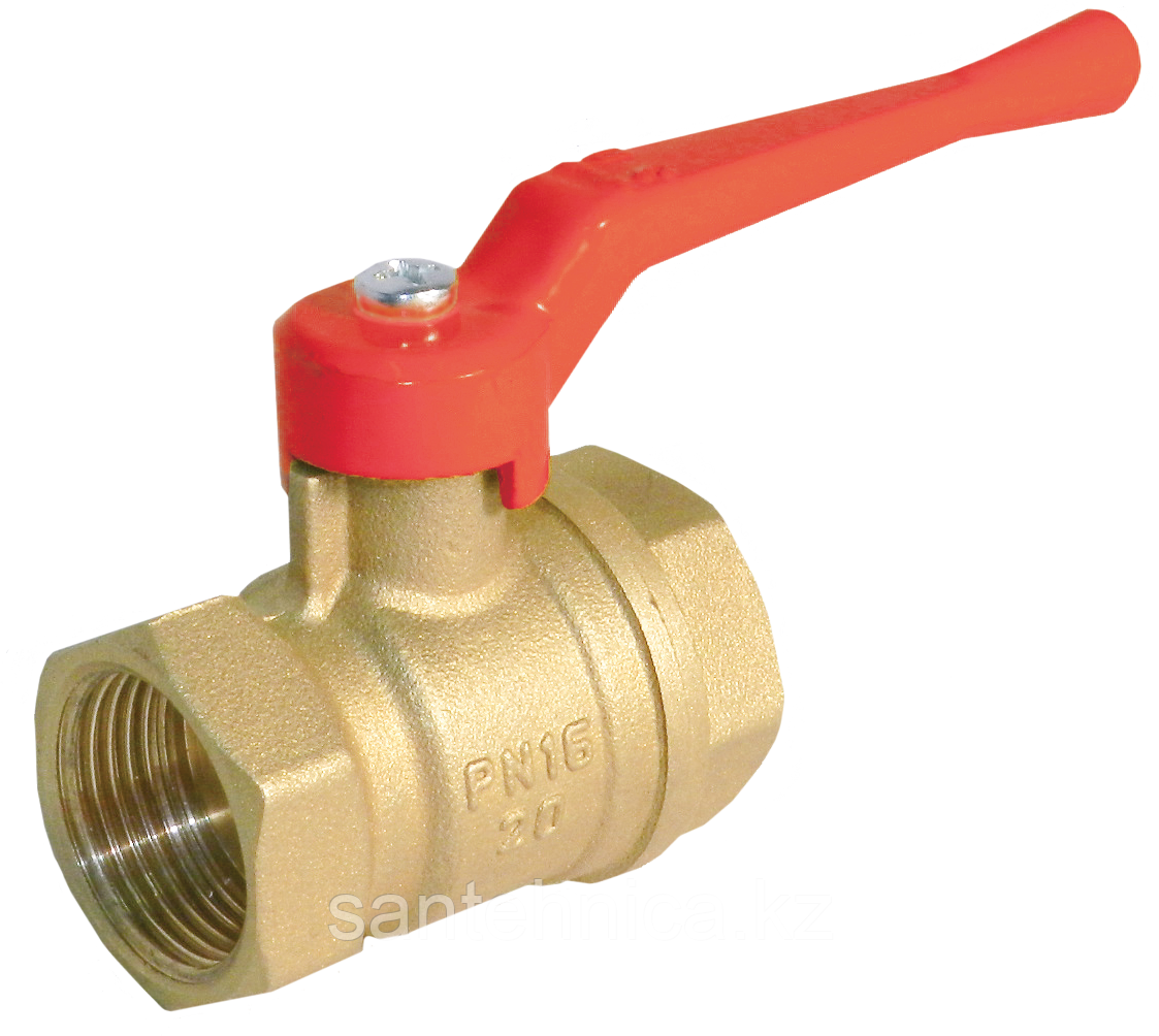 Кран шаровой латунь Ду 40 (1 1/2") Ру16 внутр./внутр. резьба рычаг ...