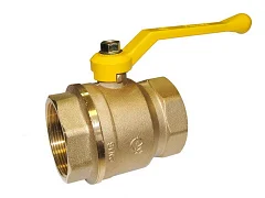 Кран шаровой латунь ГАЗ 11б27п Ду 50 G2" Ру16 ВР рычаг (8/2)