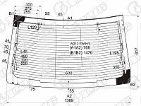 Стекло заднее с обогревом в клей MERCEDES BENZ E-CLASS W212 4D 10-16