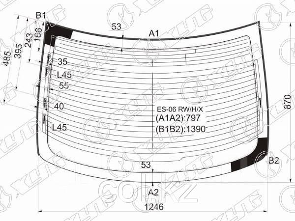 Стекло заднее с обогревом в клей LEXUS ES350 06-12