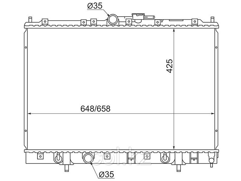 Радиатор MITSUBISHI PAJERO IO/PININ 1,8-2,0 98-07