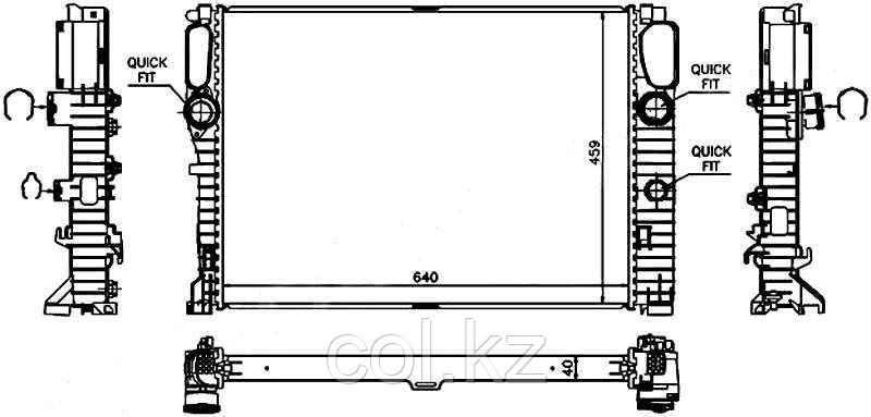Радиатор MERCEDES W211/W219 02-
