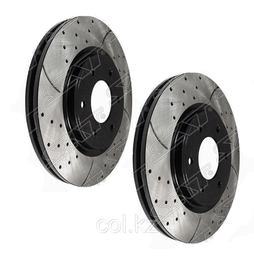 Комплект дисков тормозных передний перфорированные INFINITI QX56 04-10/NISSAN TITAN 60/ARMADA TA60 V