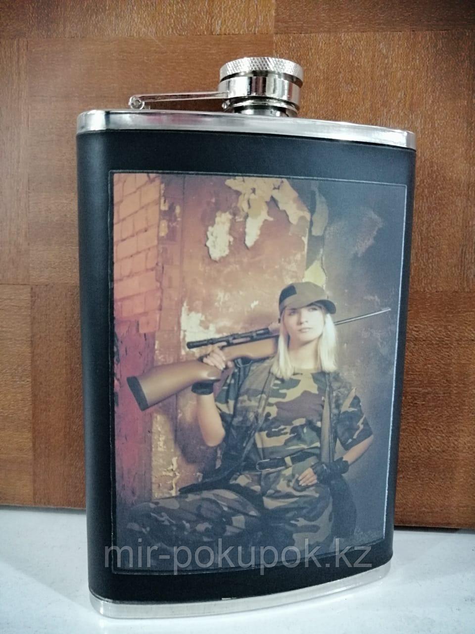 Подарочная фляжка "Охотница" 250 гр