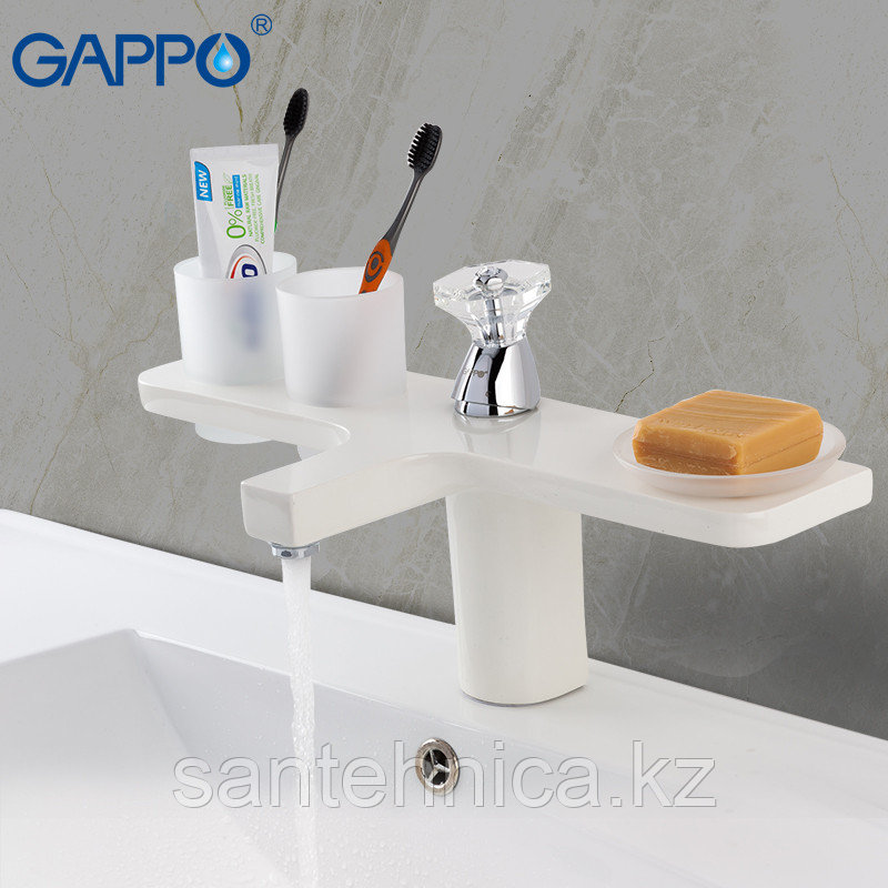 Смеситель для раковины Gappo Gyron G1096-8 белый