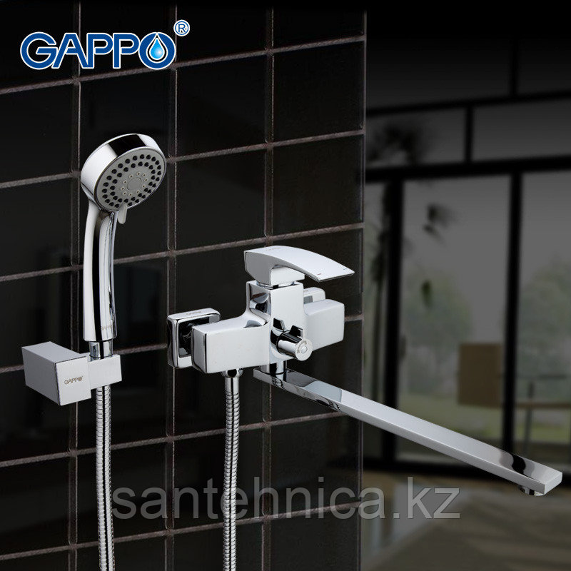 GAPPO G2207 Смеситель д/ванны дл. излив хром